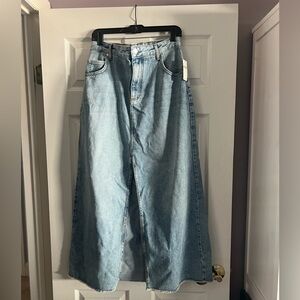 Anthropologie Pilco Denim Maxi Skirt